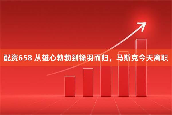 配资658 从雄心勃勃到铩羽而归，马斯克今天离职